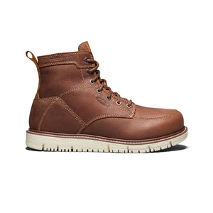 Keen Utility Mens San Jose Wedge 6 Inch Soft Toe Work Boot Gingerbread