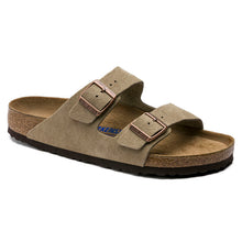 Load image into Gallery viewer, Birkenstock Arizona Soft Footbed Unisex Sandal Taupe Suede
