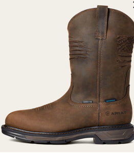 Ariat Mens Workhog XT Patriot H2O CT Brown