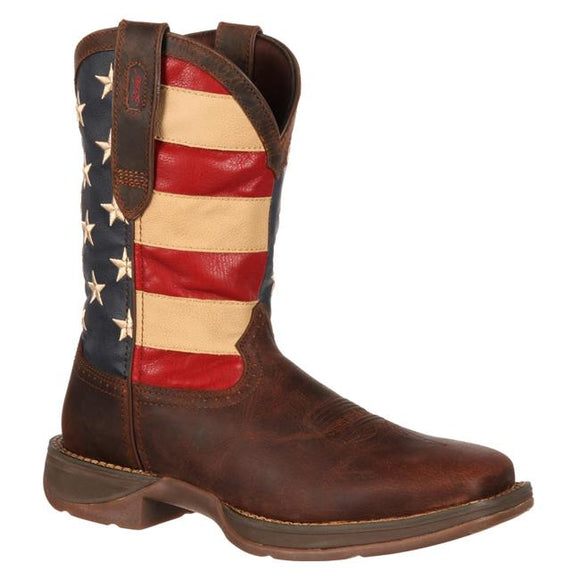 Durango Men’s Rebel Flag 11” Pull On Soft Toe Work Boot