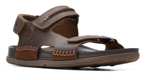 Clarks Mens Nature 5 Adjustable Trail Sandal Beeswax