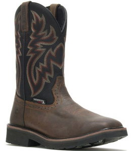 Wolverine Mens  Rancher Pull On Waterproof Steel-Toe  Work Boot