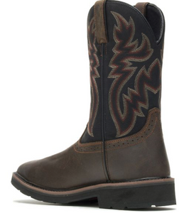 Wolverine Mens  Rancher Pull On Waterproof Steel-Toe  Work Boot