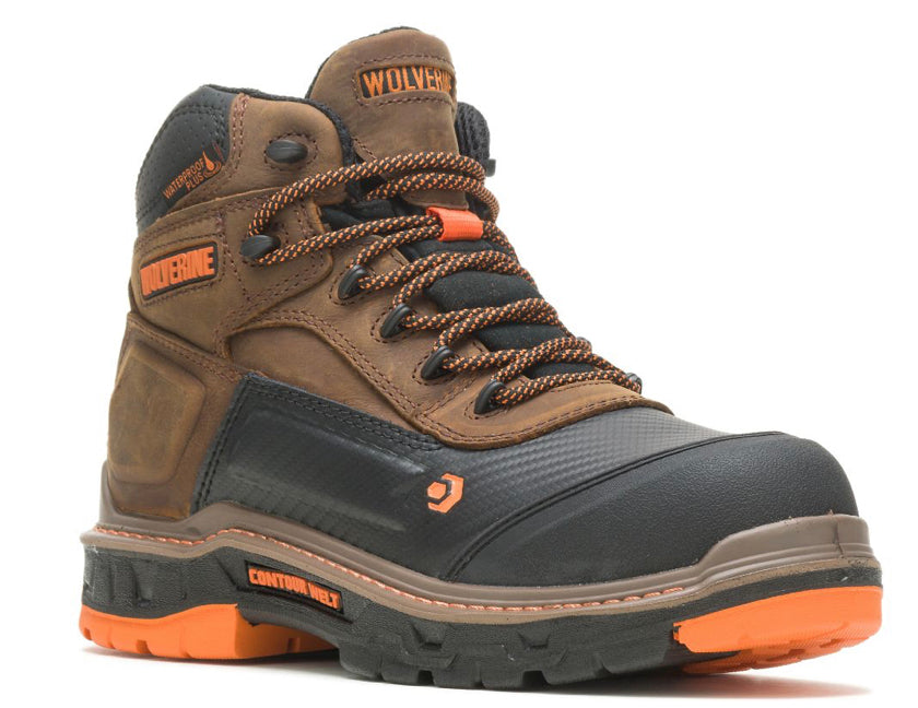 Wolverine Mens Overpass Carbonmax 6 Inch Composite Toe Work Boot