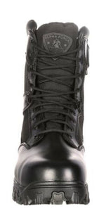 Rocky Mens Alpha Force Zipper Composite Toe Public Service Boot