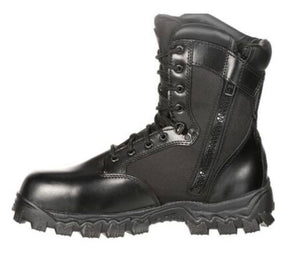 Rocky Mens Alpha Force Zipper Composite Toe Public Service Boot