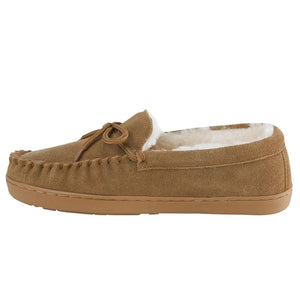 Bearpaw Mens Moc II Suede Moccasin Slipper Hickory