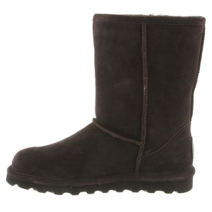 Bearpaw Womens Elle Short Suede Boot Chocolate