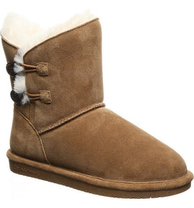 Bearpaw Rosaline Hickory Button Short Boot Hickory