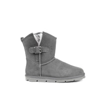 Load image into Gallery viewer, Superlamb Argali Buckle Womens Sheepskin 7.5&quot; Boot Charcoal
