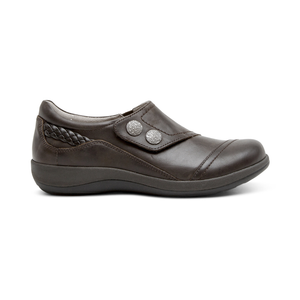 Aetrex Karina Womens Monk Strap Casual Shoe Iron