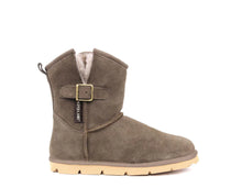 Load image into Gallery viewer, Superlamb Argali Buckle Womens Sheepskin Boot Taupe
