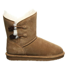 Load image into Gallery viewer, Bearpaw Rosaline Hickory Button Short Boot Hickory
