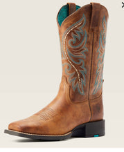 Load image into Gallery viewer, Ariat Womens Roundup Back Zip  Western Boot
