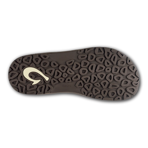 Okukai Mens Ohana Leather Waterproof Flip Flop Dark Java Rey