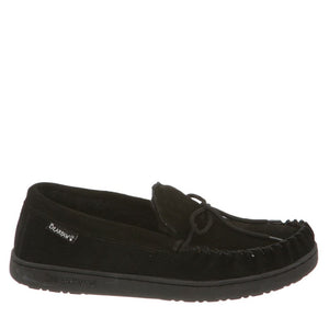 Bearpaw Mens Moc Ii Suede Slipper Black