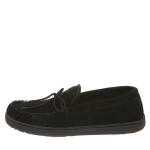 Bearpaw Mens Moc Ii Suede Slipper Black